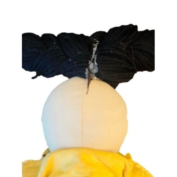 Handmade Native American Doll Paper Mache 19” Vintage Girl Toy - Picture 7 of 7